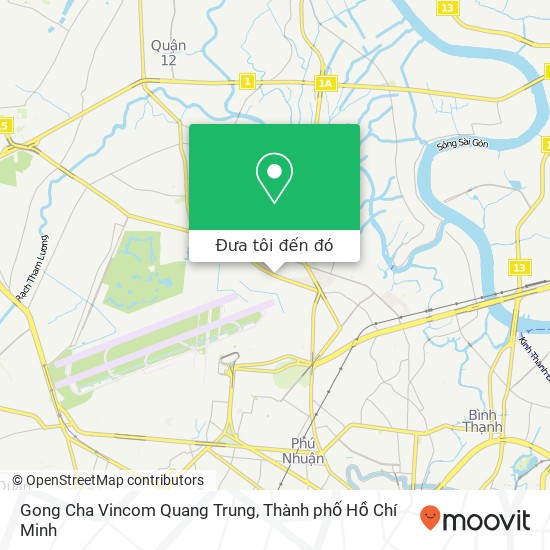 Bản đồ Gong Cha Vincom Quang Trung