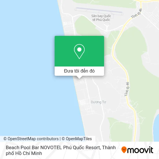 Bản đồ Beach Pool Bar NOVOTEL Phú Quốc Resort
