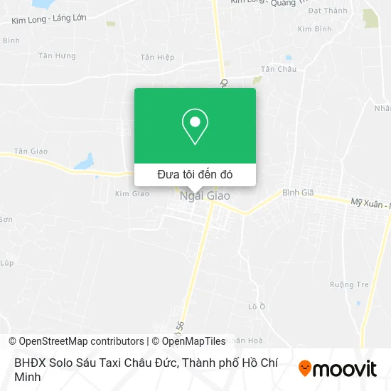 Bản đồ BHĐX Solo Sáu Taxi Châu Đức