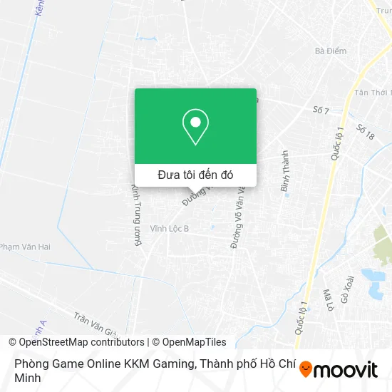 Bản đồ Phòng Game Online KKM Gaming