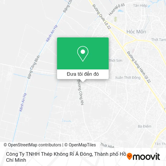 Bản đồ Công Ty TNHH Thép Không Rỉ Á Đông