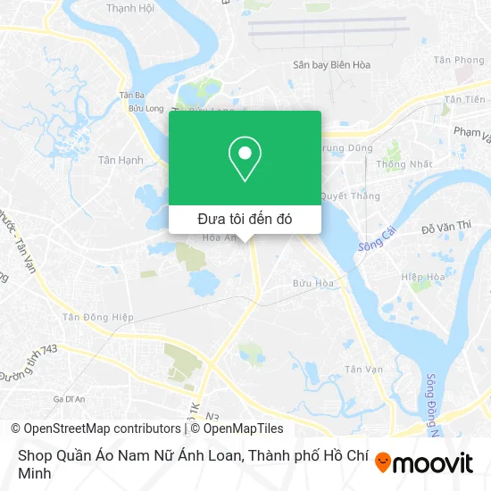 Bản đồ Shop Quần Áo Nam Nữ Ánh Loan