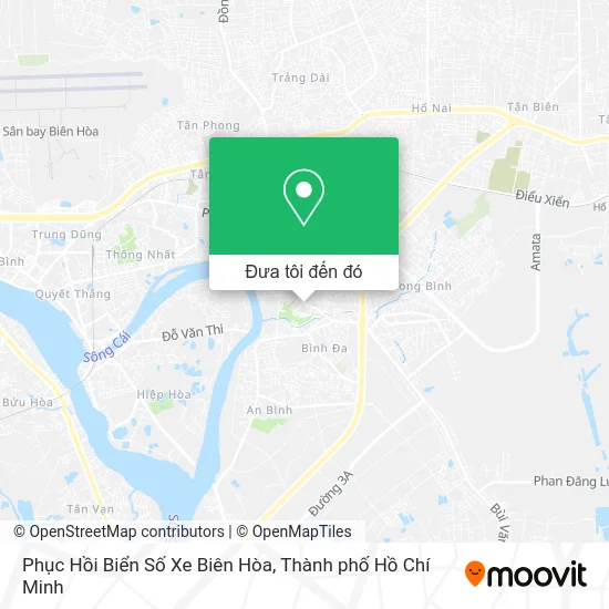 Bản đồ Phục Hồi Biển Số Xe Biên Hòa