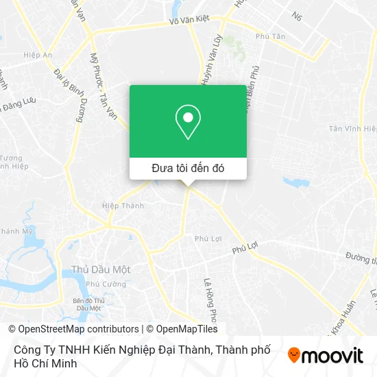 Bản đồ Công Ty TNHH Kiến Nghiệp Đại Thành