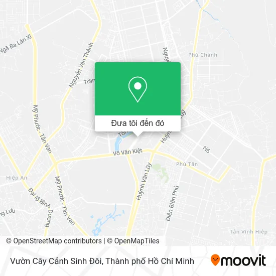 Bản đồ Vườn Cây Cảnh Sinh Đôi