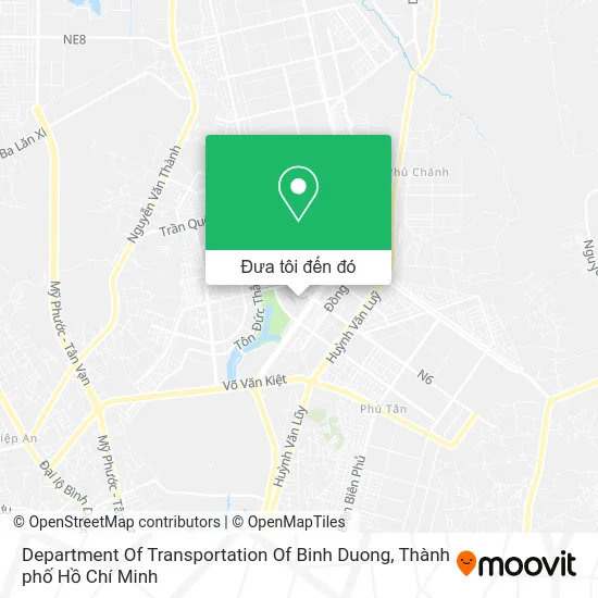 Bản đồ Department Of Transportation Of Binh Duong