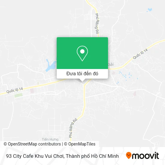 Bản đồ 93 City Cafe Khu Vui Chơi