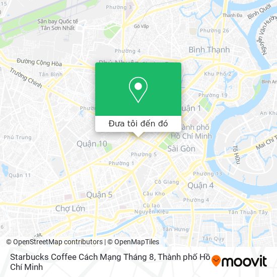 Bản đồ Starbucks Coffee Cách Mạng Tháng 8