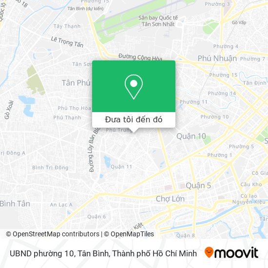 Bản đồ UBND phường 10, Tân Bình