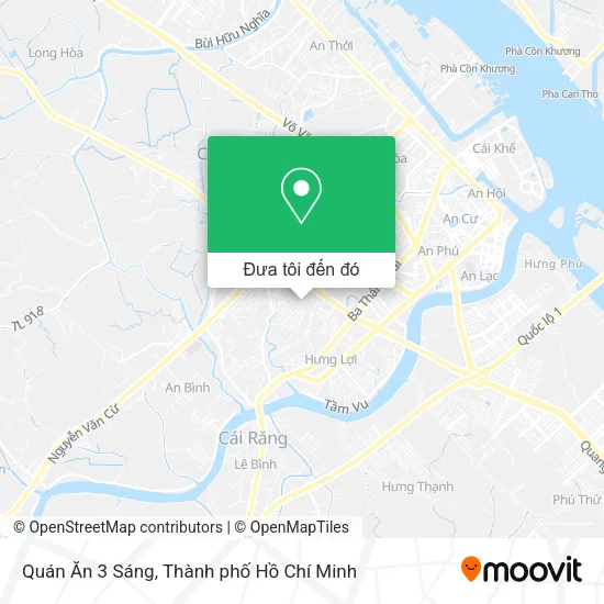 Bản đồ Quán Ăn 3 Sáng