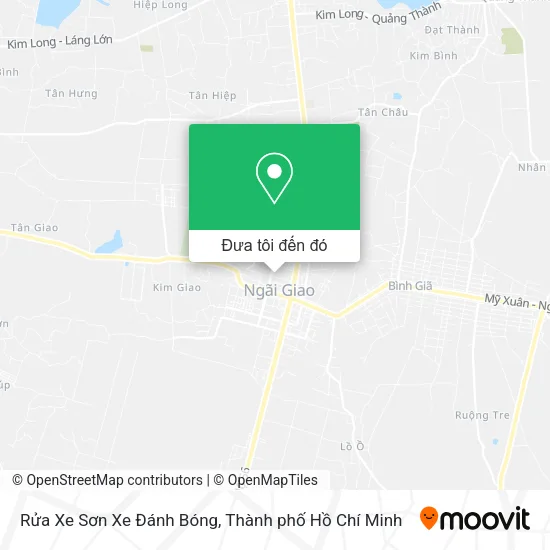 Bản đồ Rửa Xe Sơn Xe Đánh Bóng