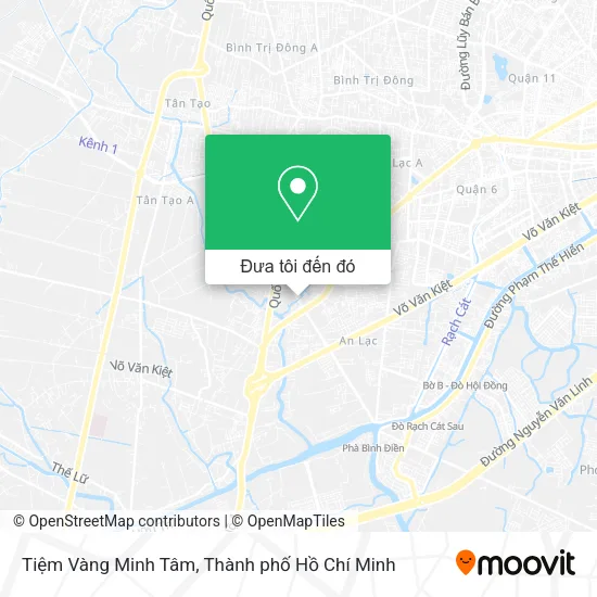 Bản đồ Tiệm Vàng Minh Tâm