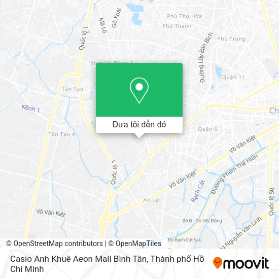 Bản đồ Casio Anh Khuê Aeon Mall Bình Tân
