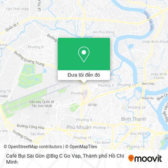 Bản đồ Café Bụi Sài Gòn @Big C Go Vap