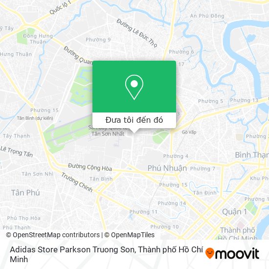 Bản đồ Adidas Store Parkson Truong Son