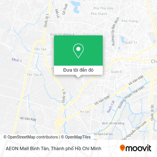 Bản đồ AEON Mall Bình Tân