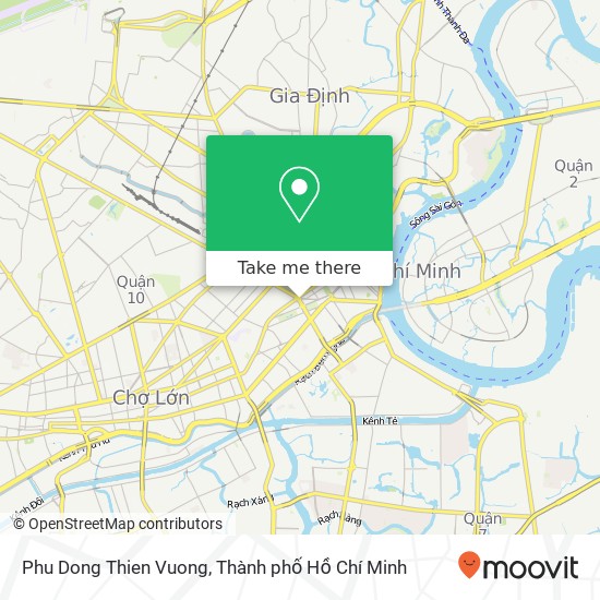 Bản đồ Phu Dong Thien Vuong