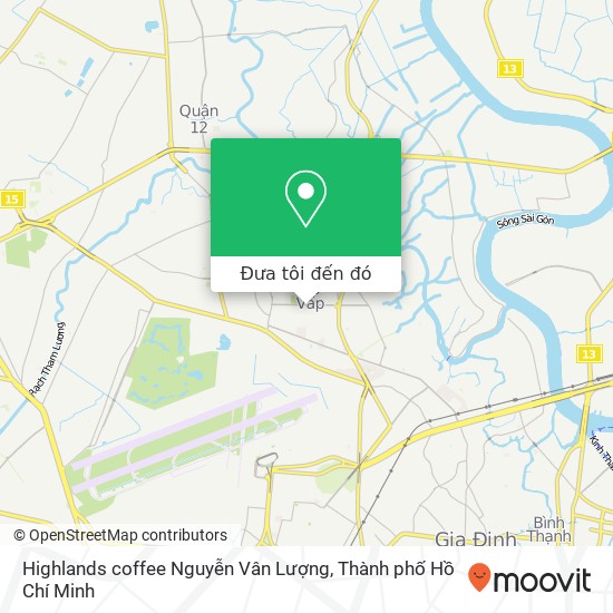 Bản đồ Highlands coffee Nguyễn Vân Lượng