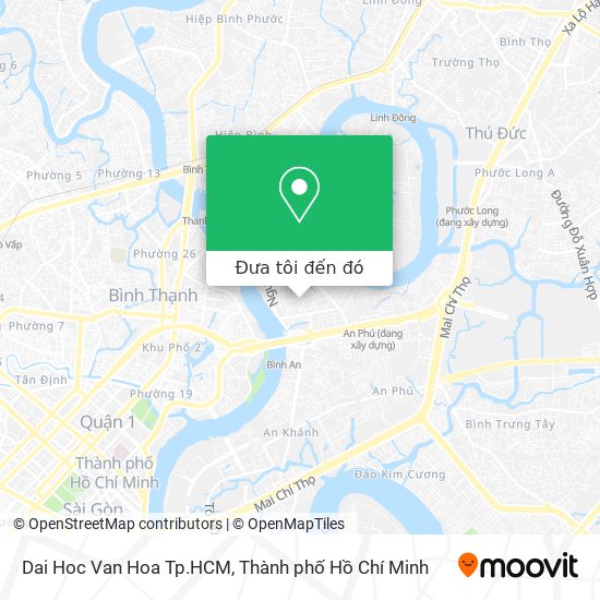 Bản đồ Dai Hoc Van Hoa Tp.HCM