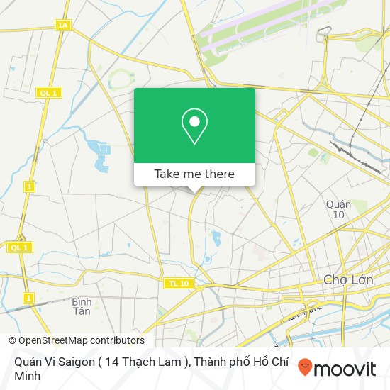 Bản đồ Quán Vi Saigon ( 14 Thạch Lam )
