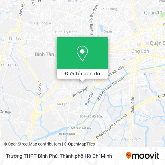 Bản đồ Trường THPT Bình Phú