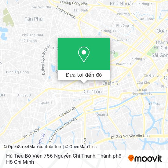 Bản đồ Hủ Tiếu Bò Viên 756 Nguyễn Chí Thanh