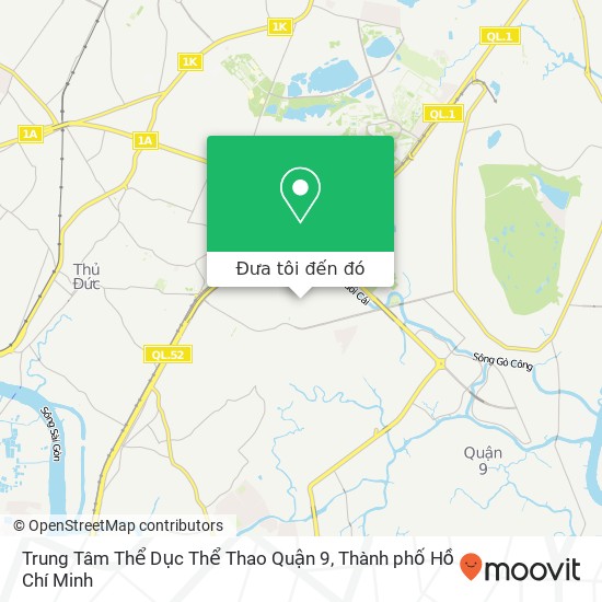Bản đồ Trung Tâm Thể Dục Thể Thao Quận 9