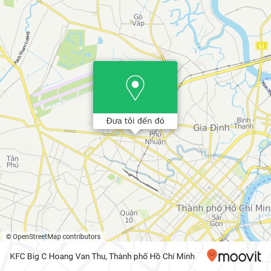 Bản đồ KFC Big C Hoang Van Thu