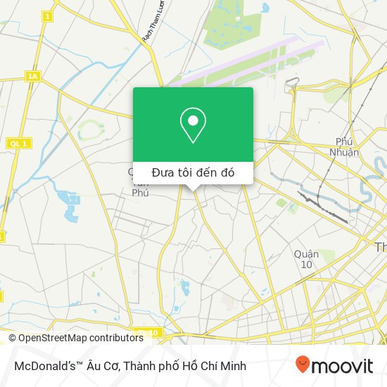 Bản đồ McDonald’s™ Âu Cơ