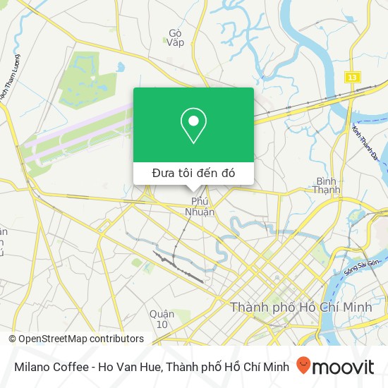Bản đồ Milano Coffee - Ho Van Hue