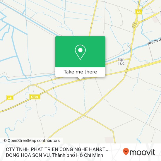 Bản đồ CTY TNHH PHAT TRIEN CONG NGHE HAN&TU DONG HOA SON VU