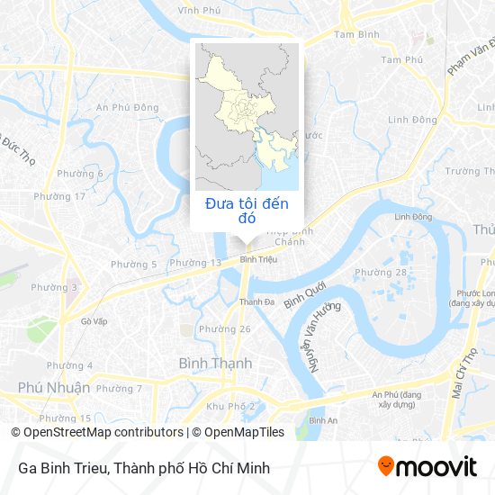 Bản đồ Ga Binh Trieu