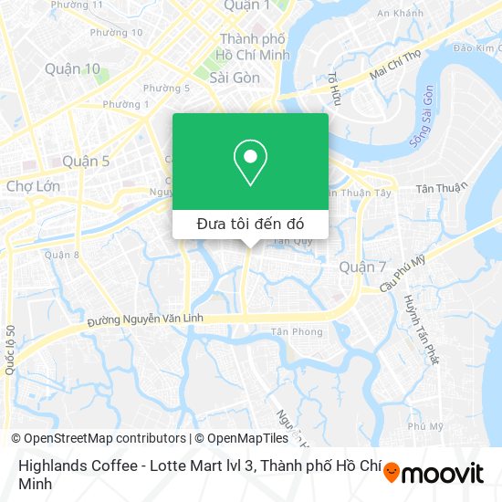 Bản đồ Highlands Coffee - Lotte Mart lvl 3