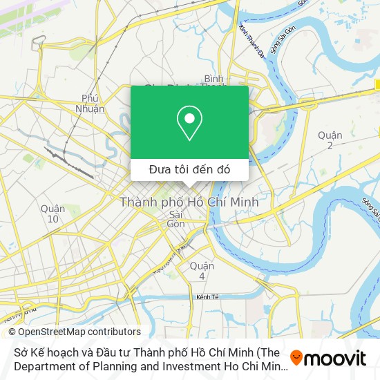 Bản đồ Sở Kế hoạch và Đầu tư Thành phố Hồ Chí Minh