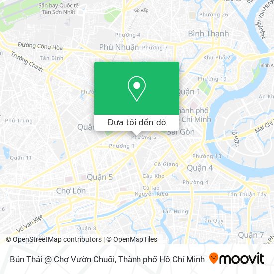 Bản đồ Bún Thái @ Chợ Vườn Chuối