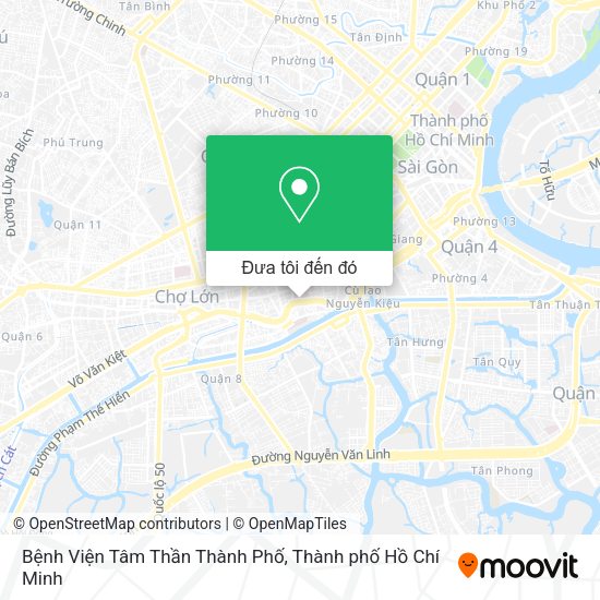 Bản đồ Bệnh Viện Tâm Thần Thành Phố