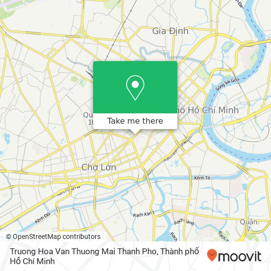 Bản đồ Truong Hoa Van Thuong Mai Thanh Pho