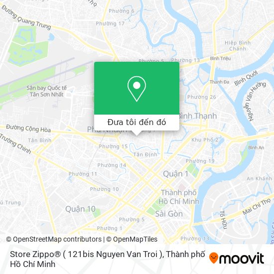 Bản đồ Store Zippo® ( 121bis Nguyen Van Troi )