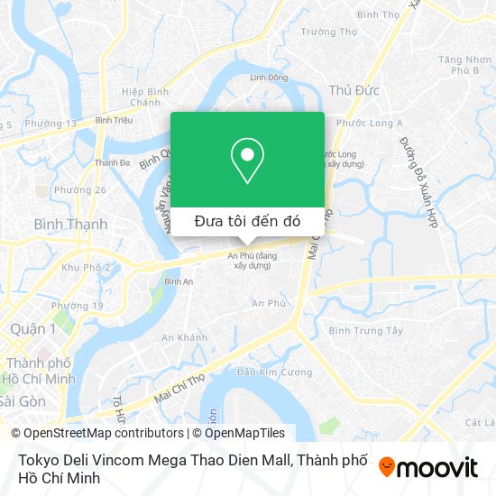 Bản đồ Tokyo Deli Vincom Mega Thao Dien Mall