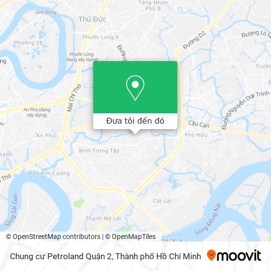 Bản đồ Chung cư Petroland Quận 2