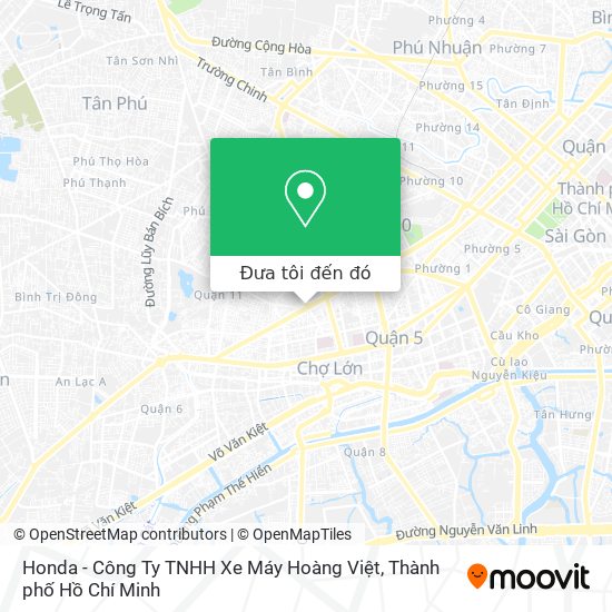 Bản đồ Honda - Công Ty TNHH Xe Máy Hoàng Việt