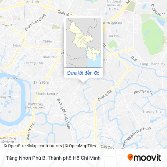 Bản đồ Tăng Nhơn Phú B