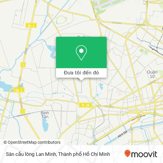 Bản đồ Sân cầu lông Lan Minh