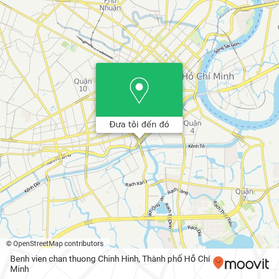 Bản đồ Benh vien chan thuong Chinh Hinh