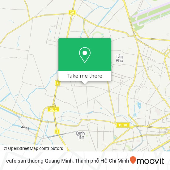 Bản đồ cafe san thuong Quang Minh