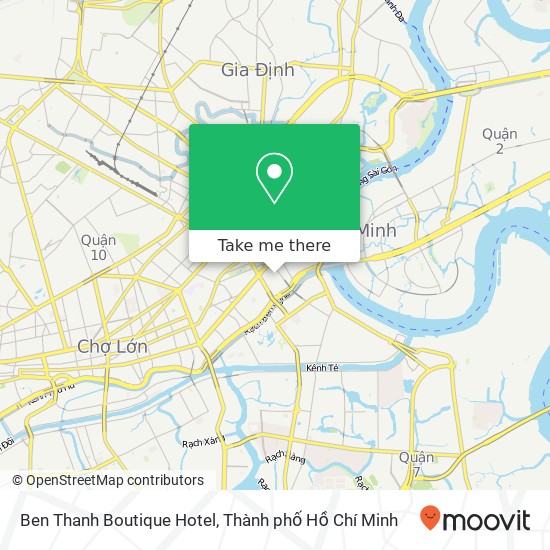 Bản đồ Ben Thanh Boutique Hotel