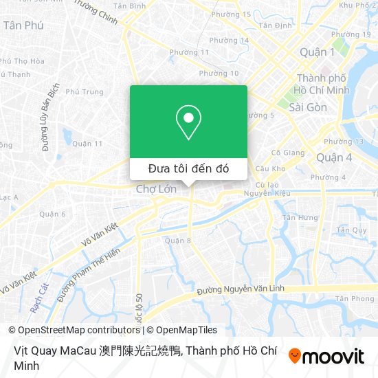 Bản đồ Vịt Quay MaCau 澳門陳光記燒鴨