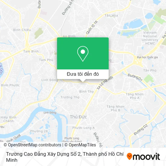 Bản đồ Trường Cao Đẳng Xây Dựng Số 2