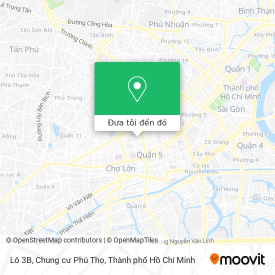 Bản đồ Lô 3B, Chung cư Phú Thọ