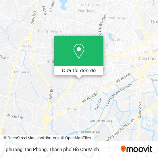 Bản đồ phường Tân Phong